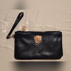 NWOT***Navy Gold Accent Zip Pouch - Brewers